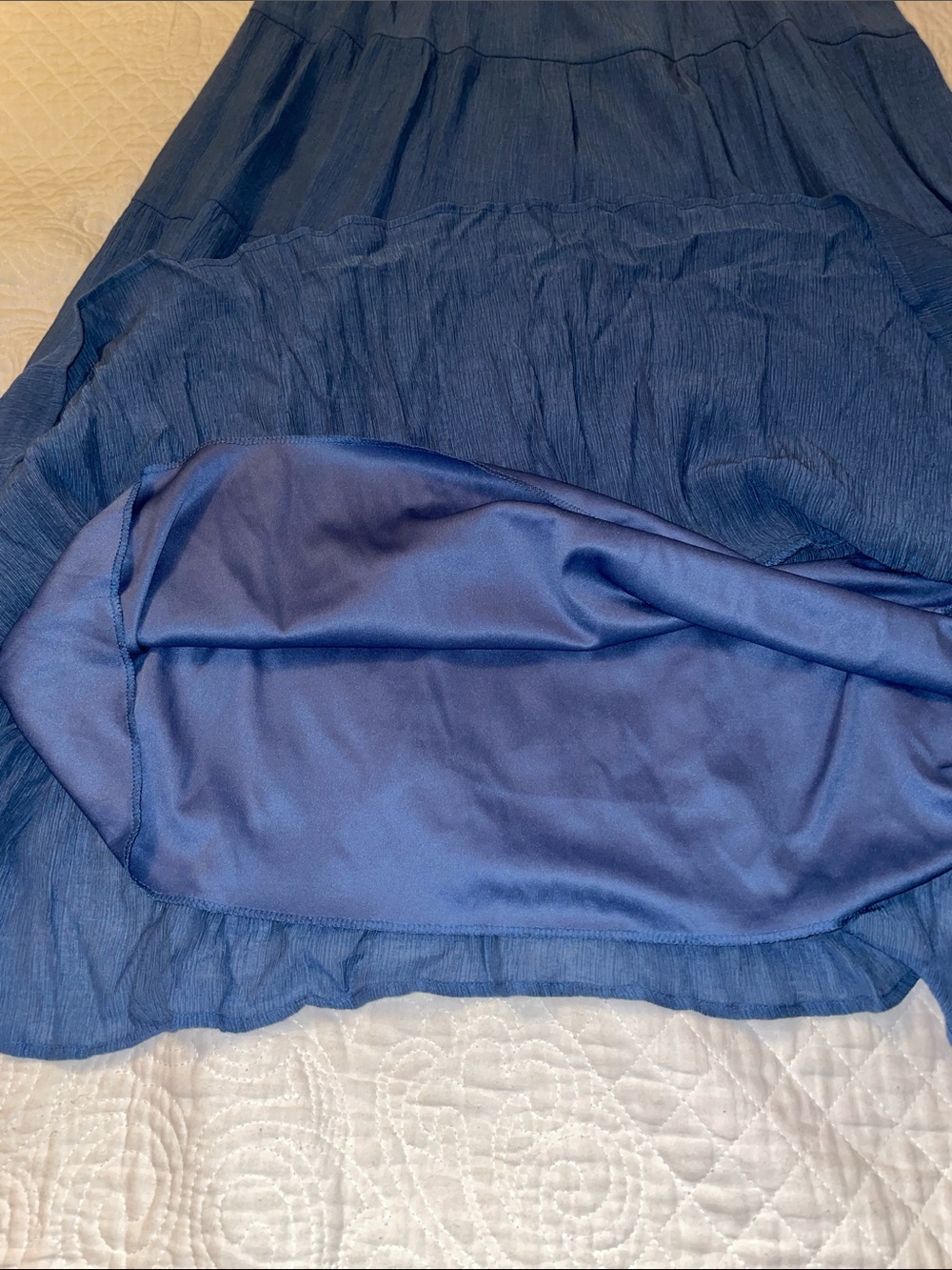 Kirious Navy Blue Spaghetti-Strap Maxi Dress - Picture 11 of 14